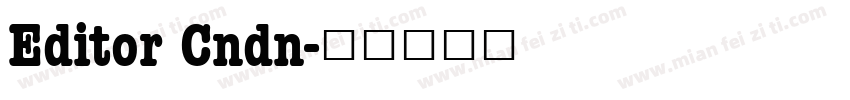 Editor Cndn字体转换